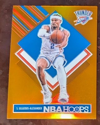 Shai Gilgeous Alexander 2024-25 Panini Hoops /149 Orange Prizm #283 Color Match