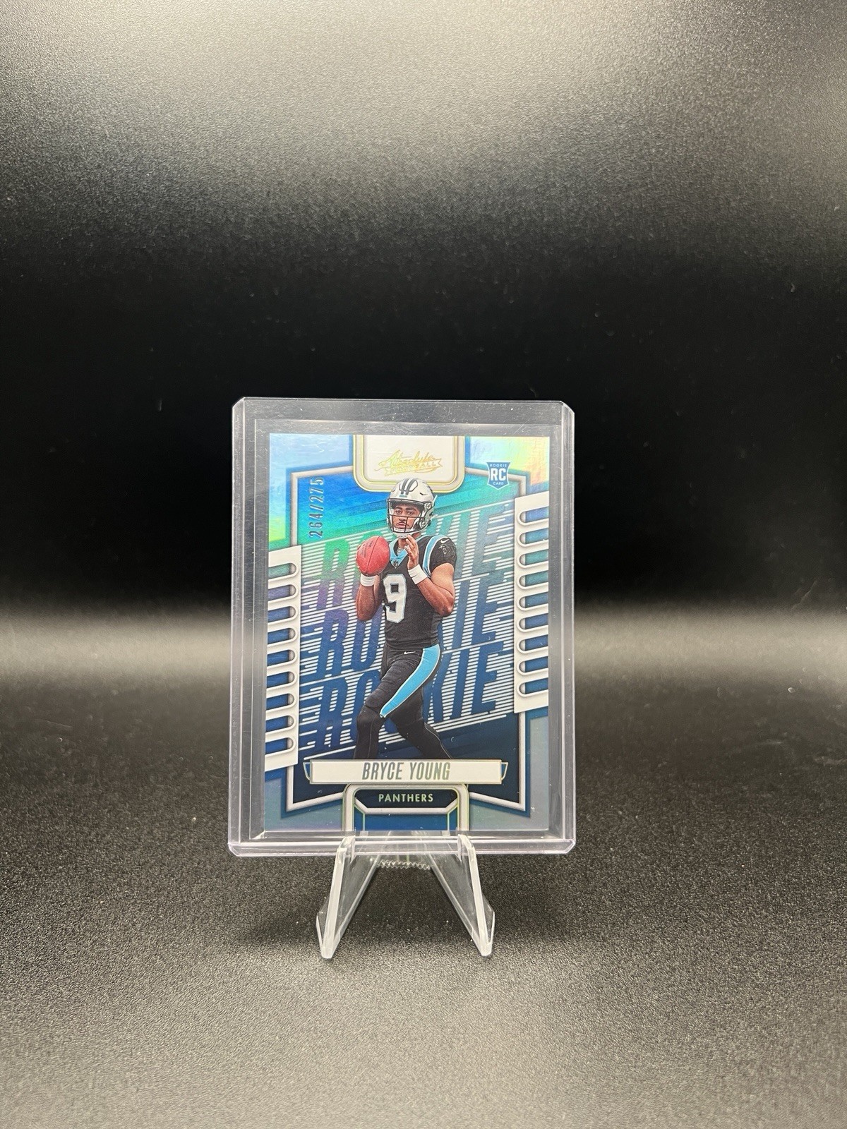 #/275 Bryce Young SP RC â–ª 2023 Absolute SILVER Spectrum #101 Rookie Panthers