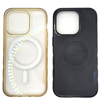 Lot of 2 Smartish Gripmunk iPhone 14 Pro Slim Cases - Black & Clear - Pre-owned