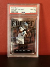 2022 Panini Select Future Jameson Williams #SF7 PSA 10 Rookie Insert Lions
