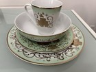 Disney Princess Dinnerwear 4 Piece Set Merida Green Ceramic With Gold Trim New