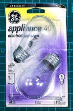 GE Appliance Bulb A15 40W Clear Filament Pear Medium Base 2-Pack Specialty