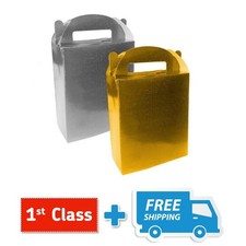 U.&reg; Gift Holographic Gift Box Gold/Silver 4pk.