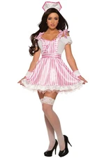 Sexy Candee Striper Nurse Adult Costume (XS/S)