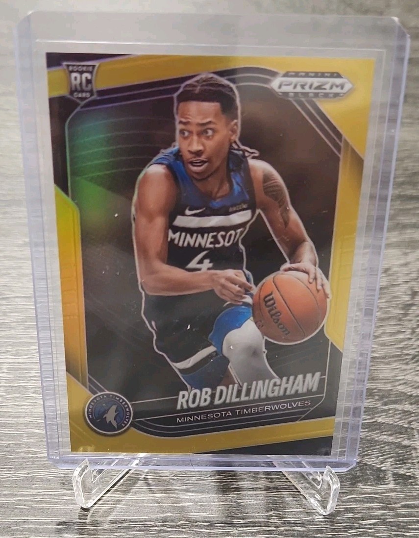 2024-25 Panini Prizm Black -Rob Dillingham #39 Gold Prizm /10 (RC)