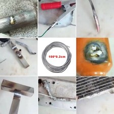 Saldatore Alluminio Flusso Cored Filo Saldatrice Aste Grigio Attrezzatura 100cmX