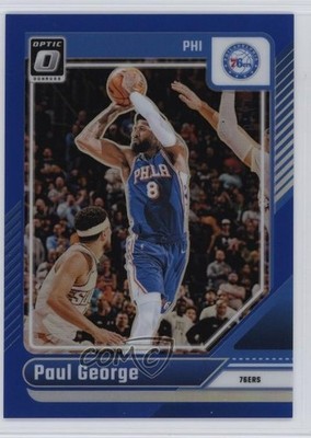 2024-25 Panini Donruss Optic Blue Prizm 23/49 Paul George #110 1t3r
