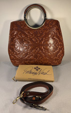 Patricia Nash Large Handbag  Crossbody Arenzano Leather Double Ring Shopper