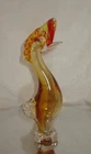VTG 🔥 Murano ART GLASS Bird Figurine Red Headed Woodpecker Sculpture Figurine!
