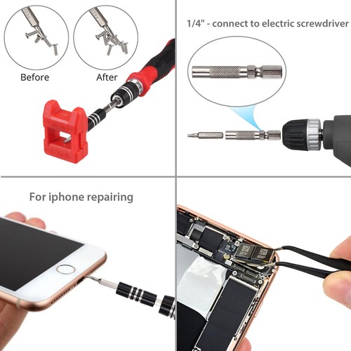 121Pcs Magnetic Screwdriver Repair Tool Removable Kit For PC Computer Pad Phone - Picture 6 of 12