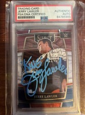 Jerry The King Lawler Signed 2022 Panini Select IP Auto PSA/DNA Cert. WWE WWF