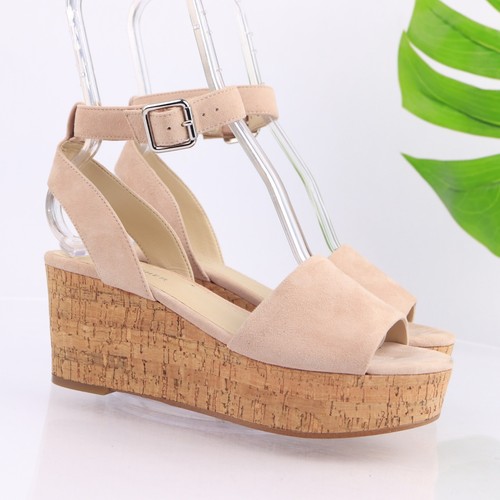 Marc Fisher Womens Rillia Sandal Size 7.5 Blush Pink Suede Wedge Platform Boho - Picture 13 of 14