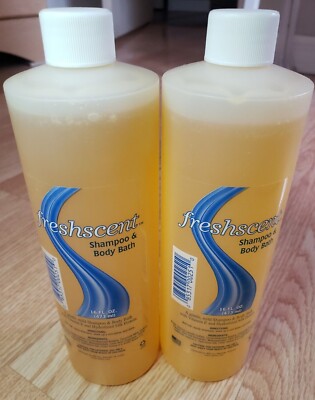 2 pack Freshscent Shampoo & Bodybath with Vitamin E Hydrolized Silk Protein 16oz