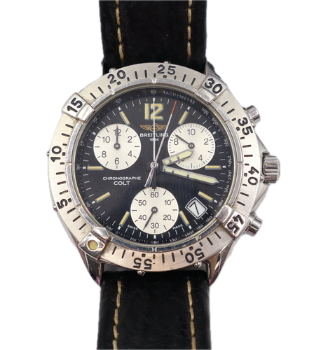 Breitling Colt A53035 Chronographe 41mm Quartz Men's Swiss Watch, working