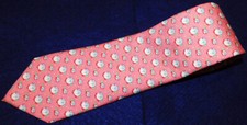 VINEYARD VINES MADE IN U.S.A. LIGHT PINK/WHITE/BLUE FISH MOTIF TIE - NECK TIES.