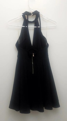 Windsor Black Dress Halter Style Open Back Homecoming Wedding Size Small - 第 8/15 張圖片