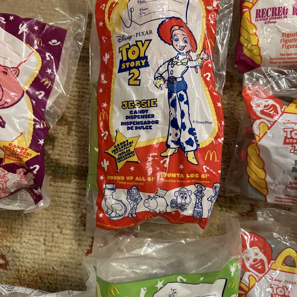MCDONALD'S DISNEY TOY STORY 1999 2 JUEGO COMPLETO DE SEIS JUGUETES más 8 juguetes nuevo Foto 3 de 4