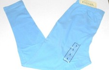 Women's Vintage Basic Editions Classic Tapered Leggins Blue Stretch Pants Sz L