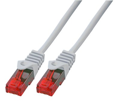 BIGtec 3m Gigabit Ethernet LAN Kabel Netzwerkkabel grau