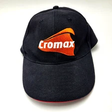 Cromax Avalta Paint Hat Cap Black Adult Used Strapback B311 D