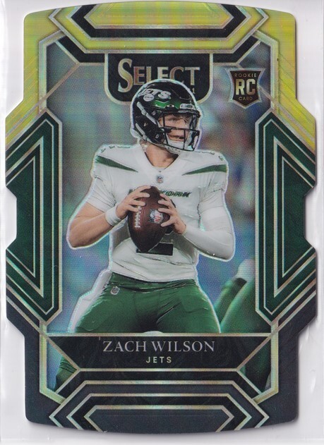2021 Select Prizm Black and Gold Die Cut #244 Zach Wilson RC