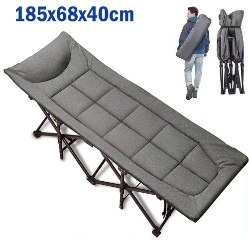 Portable Adults Camping Cot Outdoor Travel Folding Sleeping Cot Bed w
