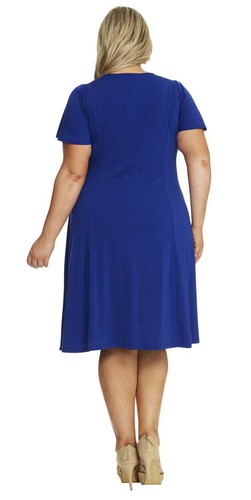 Robin Plus Size Jersey Dress with Sleeve - Picture 2 of 5