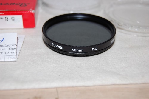 Brand New Bower 58mm PL Polarizer Polarizing Lens Filter - Picture 2 of 5