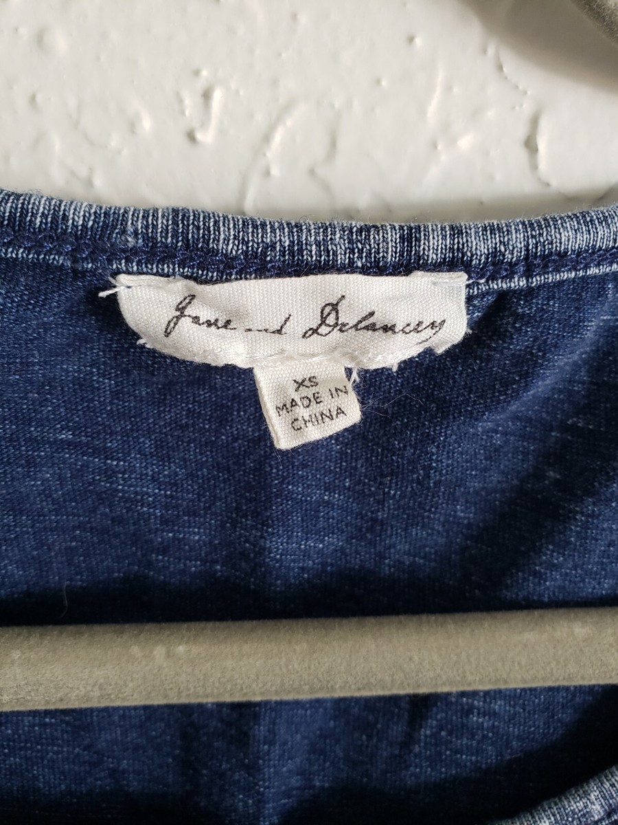 jane delancey denim dress Jane and Delancey size M denim blue knit fabric Dress Worn Look LNC