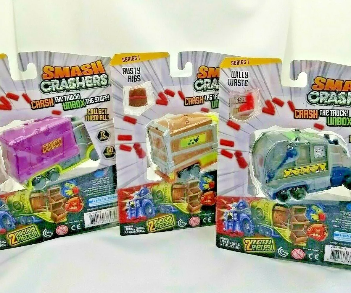 Smash Crashers Series 1 Rusty Rigs Collectible Toy Vehicle NEW Crash the  Truck