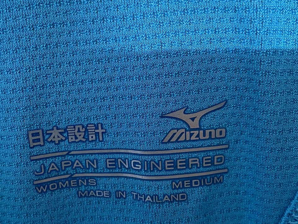 NUEVA Camiseta sin mangas Mizuno para mujer talla M azul correr entrenamiento yoga rendimiento deportivo Foto 4 de 4