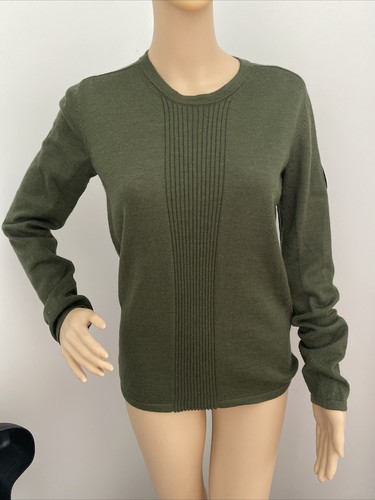 🐝100% Authentic Canada Goose Jumper Merino Wool Green New With Tags Size S 🐝 - Picture 1 of 5