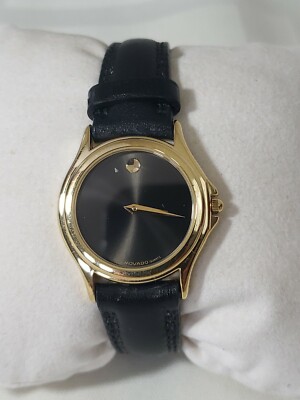 Movado Womens Museum Wrist Watch Black Face & Black Strap  display picture 1