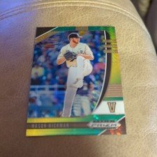 2020 Panini Prizm Draft Picks Green and Yellow Hyper Mason Hickman #PDP154