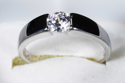 Bague En Argent 925/1000ème Sertie D'un Zircon - Taille 50 - Modèle 337451-50 - Neuf Sans Emballage