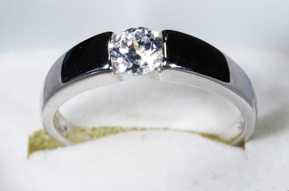 --- Bague en Argent 925/1000ème et Zircon - 337449-50 - Photo 1/1