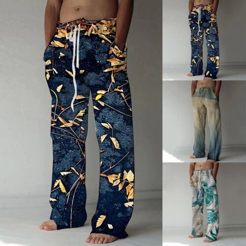 Fashion Hip Hop Men's Athletic Pants Sweatpants 3D Print Athletic Pants - Picture 1 of 18