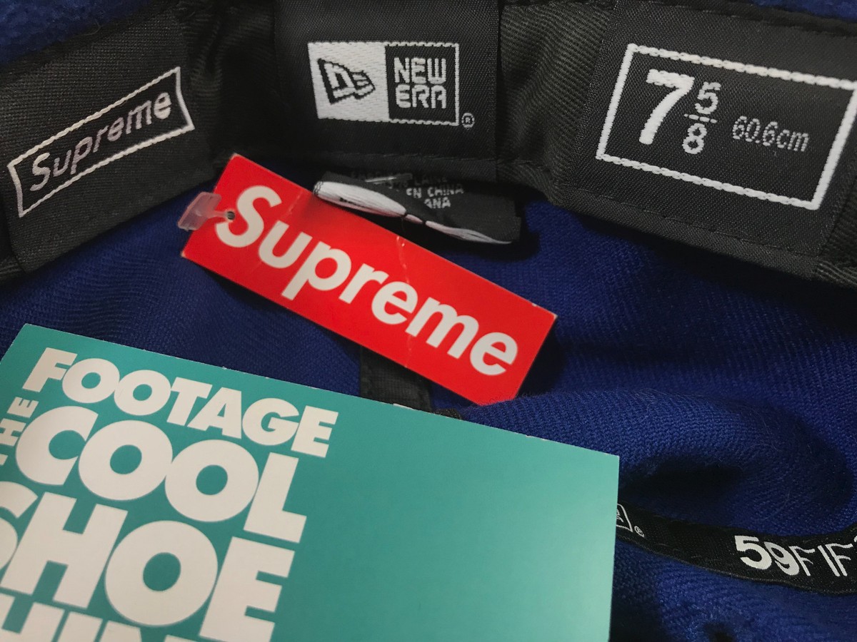 SUPREME X NEW ERA FLEECE BOX LOGO 59FIFTY FITTED HAT FALL WINTER