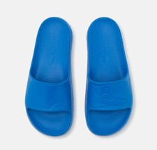 Mens Lacoste Slides Sandals Lacoste Croco 2.0 BLUE Slides NEW