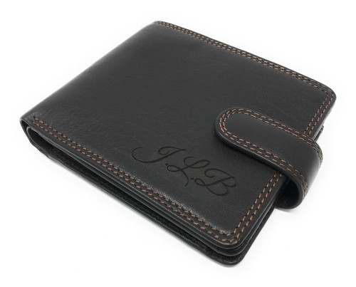 Personalised Visconti Brown RFID Men's Leather Cash & Coin Wallet Boxed Gift - Picture 7 of 10