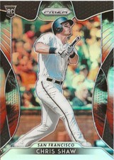 2019 Panini Prizm Chris Shaw #63 Cosmic Haze Prizm SP RC