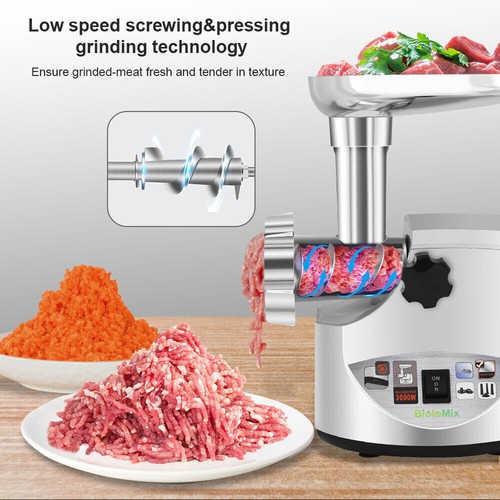 3000W Max Heavy Duty Electric Meat Grinder Home Sausage Stuffer Meat Mincer 220V - Picture 5 of 12