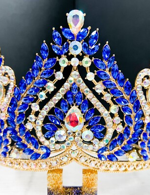 Queen of Spades, Blue Crystal Crown, Gold Comb Crown  display picture 1