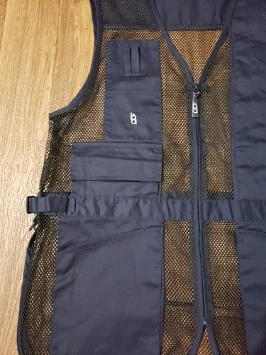 Bob Allen Shooting Vest Men's XL Blue Mesh Hunting Zip Up Sleeveless Outdoors - Picture 6 of 8