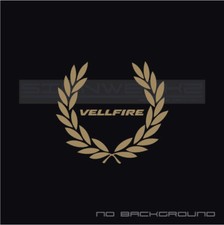 Toyota Vellfire Racing Wreath Decal Sticker Logo Pair