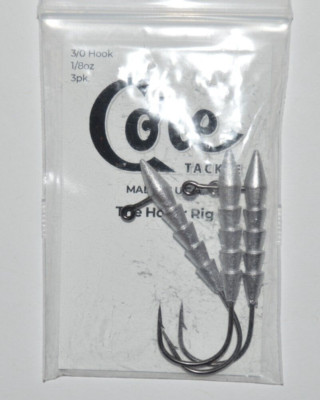 core tackle the hover rig hook head jighead unpainted size 3/0 hook 1/8oz