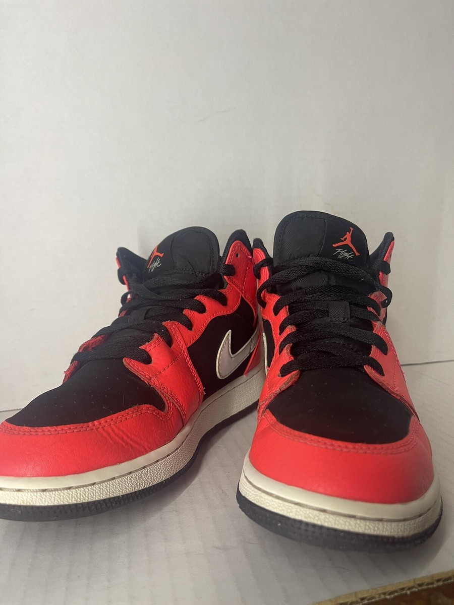 Nike Air Jordan 1 Mid GS Infrared 23 554725-061 Youth Size