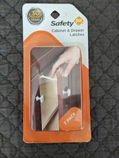 Safety 1st Cabinet and Drawer Latches, 7-Count Child Safety Locks Baby Proof New