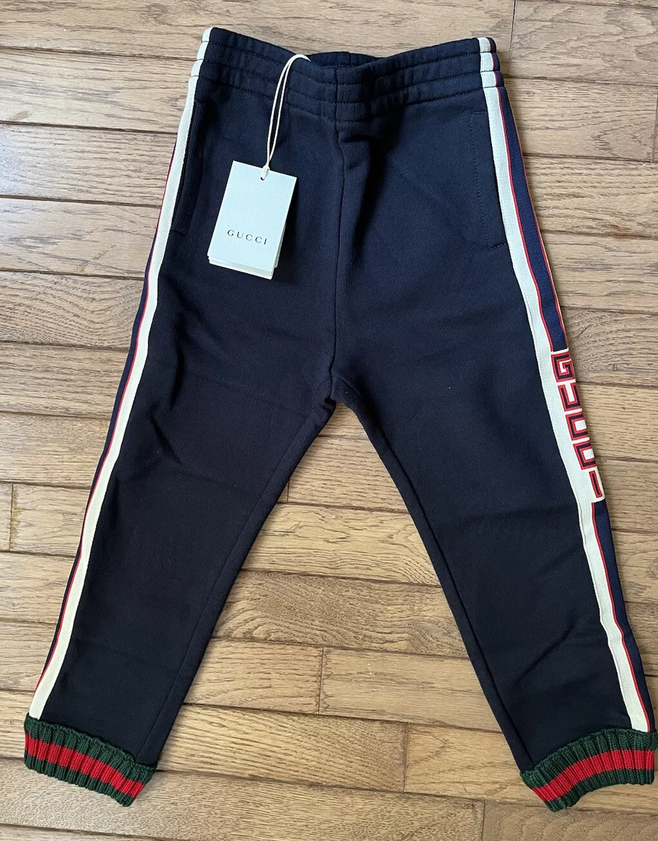 Gucci Kids Sweatpants Blue Logo 4 Years | eBay