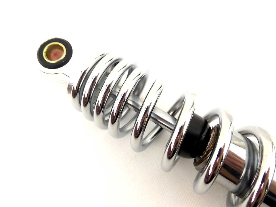 SUZUKI GT500 300mm JBS CHROME REAR SHOCK ABSORBERS EYE TO EYE NC — 第 2/4 张图片